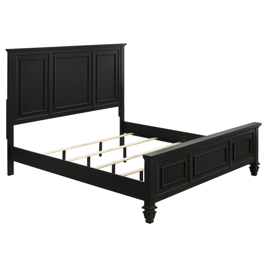 Sandy Beach 4-piece Eastern King Bedroom Set Black