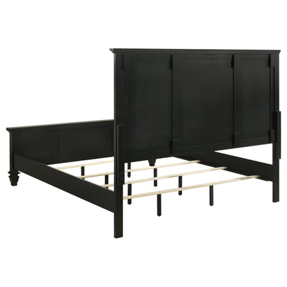 Sandy Beach Black King Five-Piece Bedroom Set