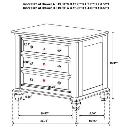 Sandy Beach Black Queen Four-Piece Bedroom Set