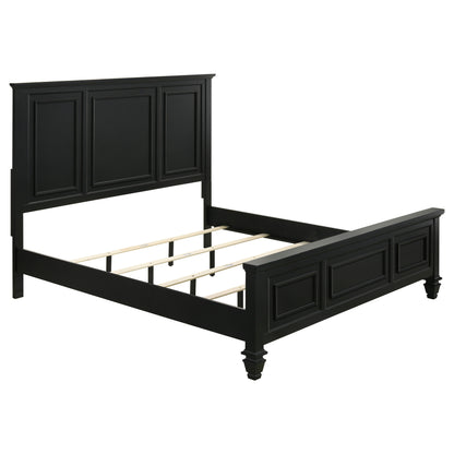 Sandy Beach Black Queen Five-Piece Bedroom Set