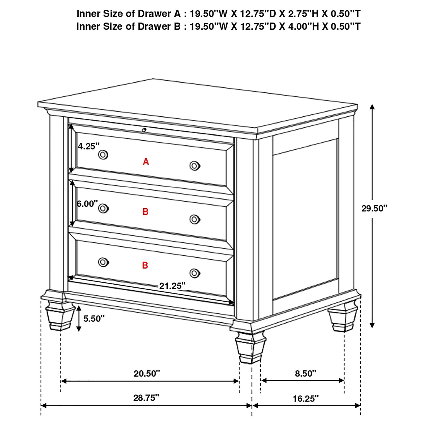 Sandy Beach Black Queen Five-Piece Bedroom Set