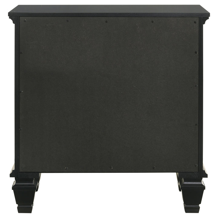 Sandy Beach 3-drawer Nightstand Black