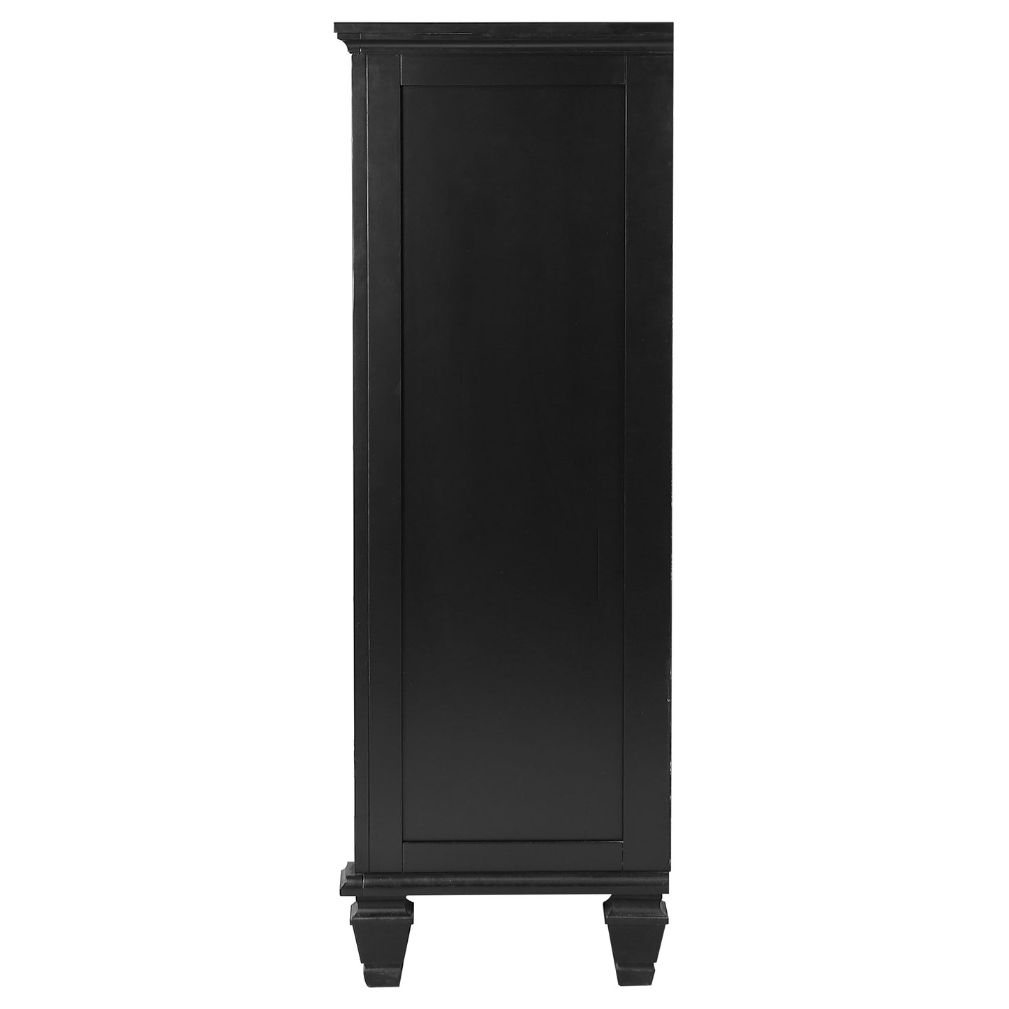 Sandy Beach 5-drawer Bedroom Chest Black