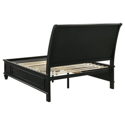 Sandy Beach Black King Four-Piece Bedroom Set