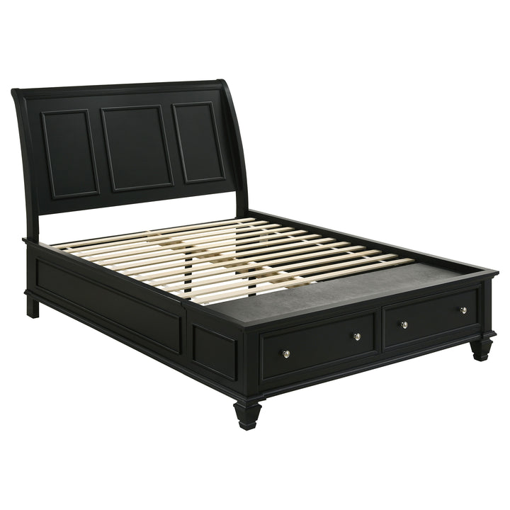 Sandy Beach Black King Five-Piece Bedroom Set