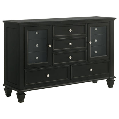 Sandy Beach Black California King Four-Piece Bedroom Set