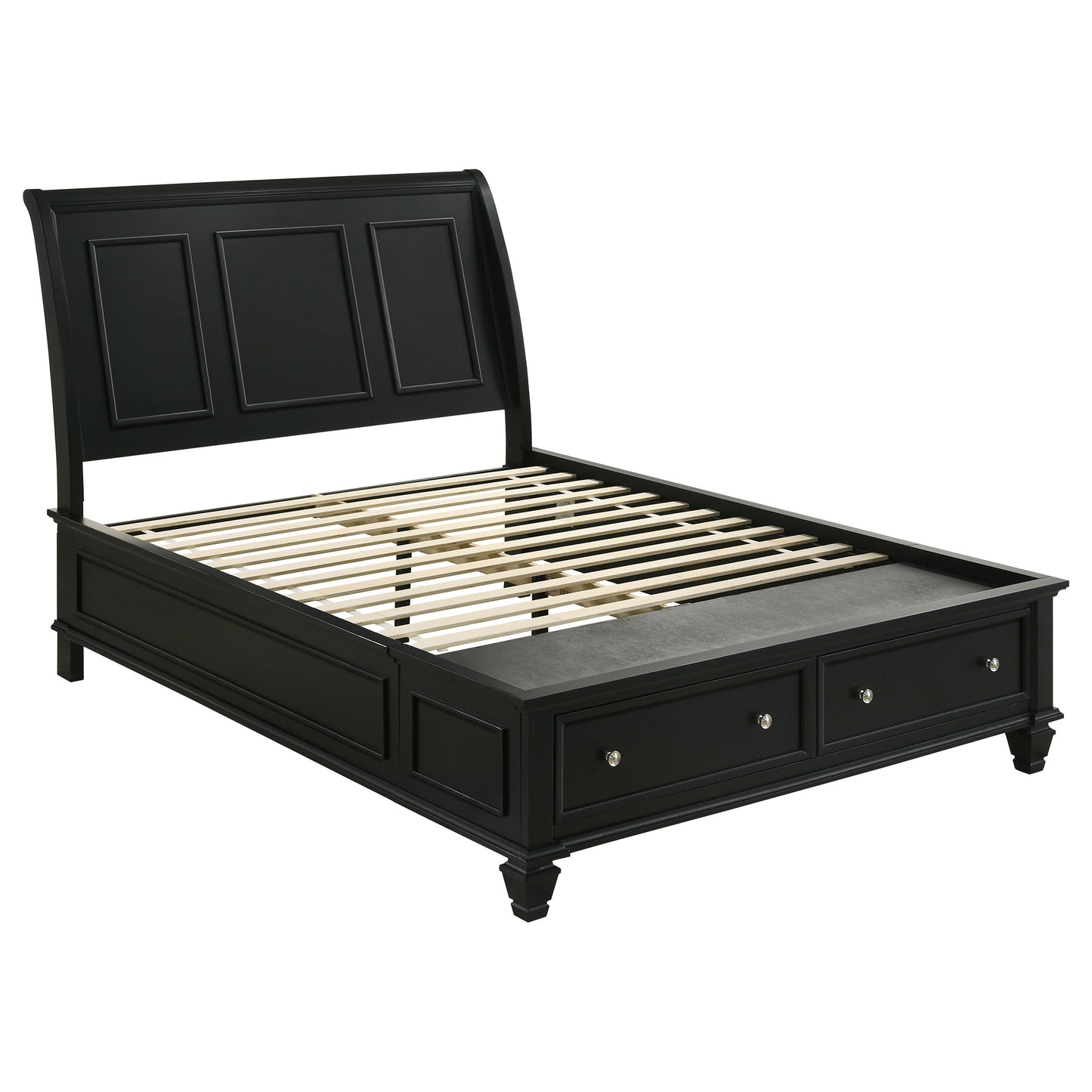 Sandy Beach Black Queen Five-Piece Bedroom Set