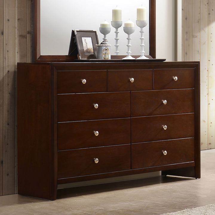 Serenity Rich Merlot Nine-Drawer Dresser