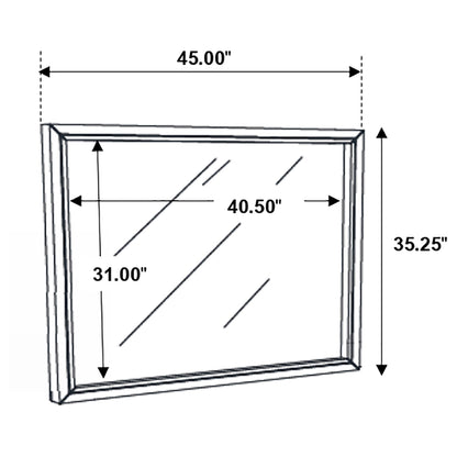 Serenity Rich Merlot Dresser Mirror