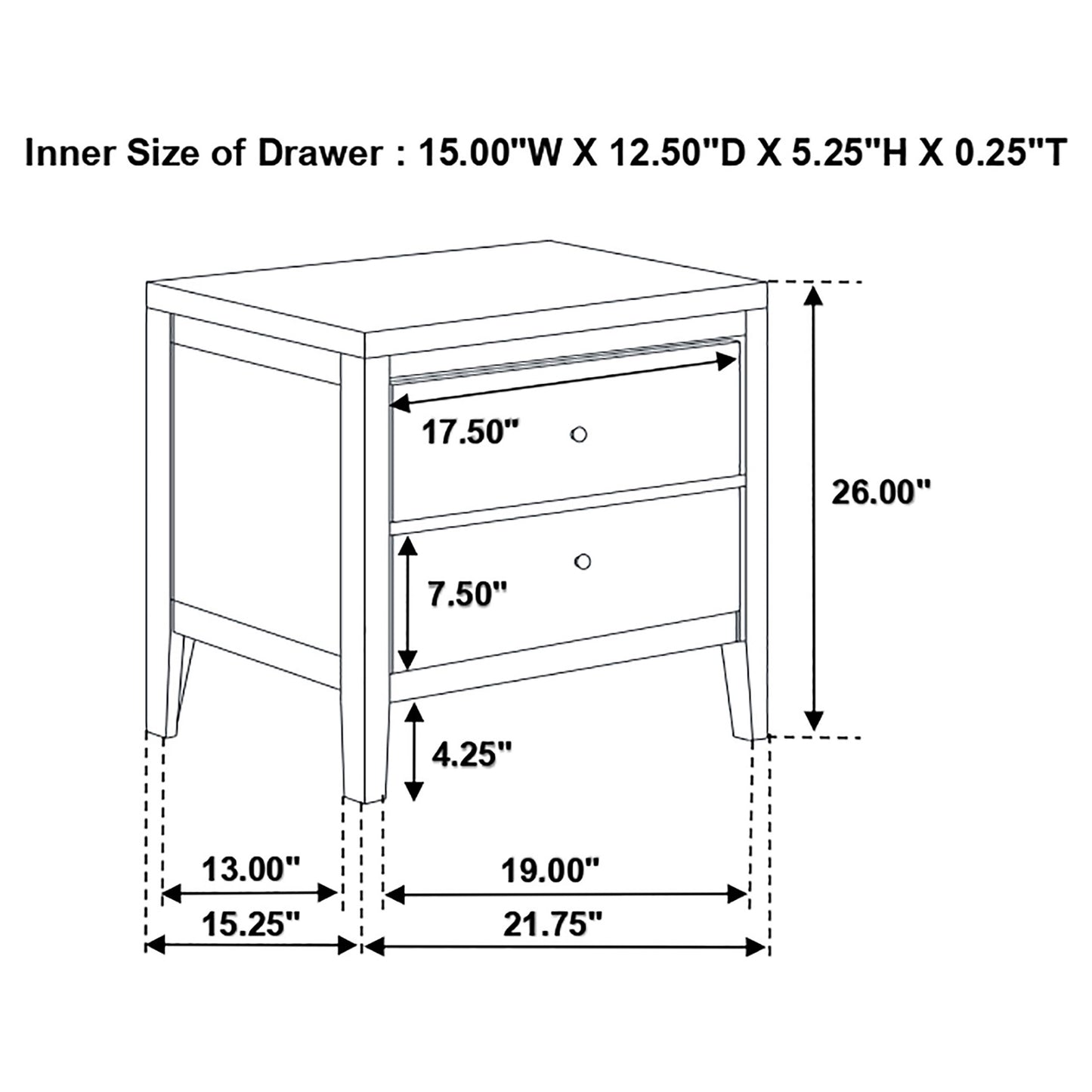 Carlton 4-piece Twin Bedroom Set Cappuccino