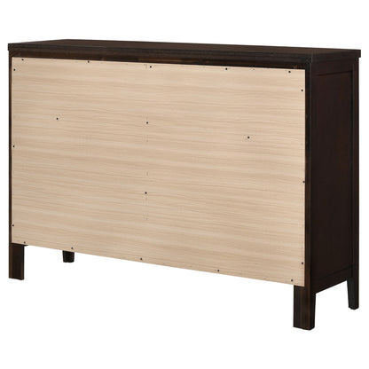 Carlton 6-drawer Dresser Cappuccino