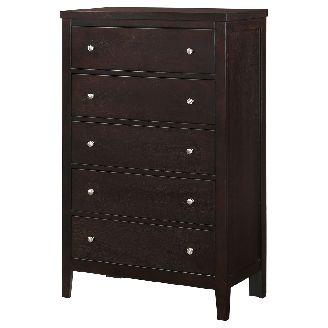 Carlton 5-drawer Bedroom Chest Cappuccino