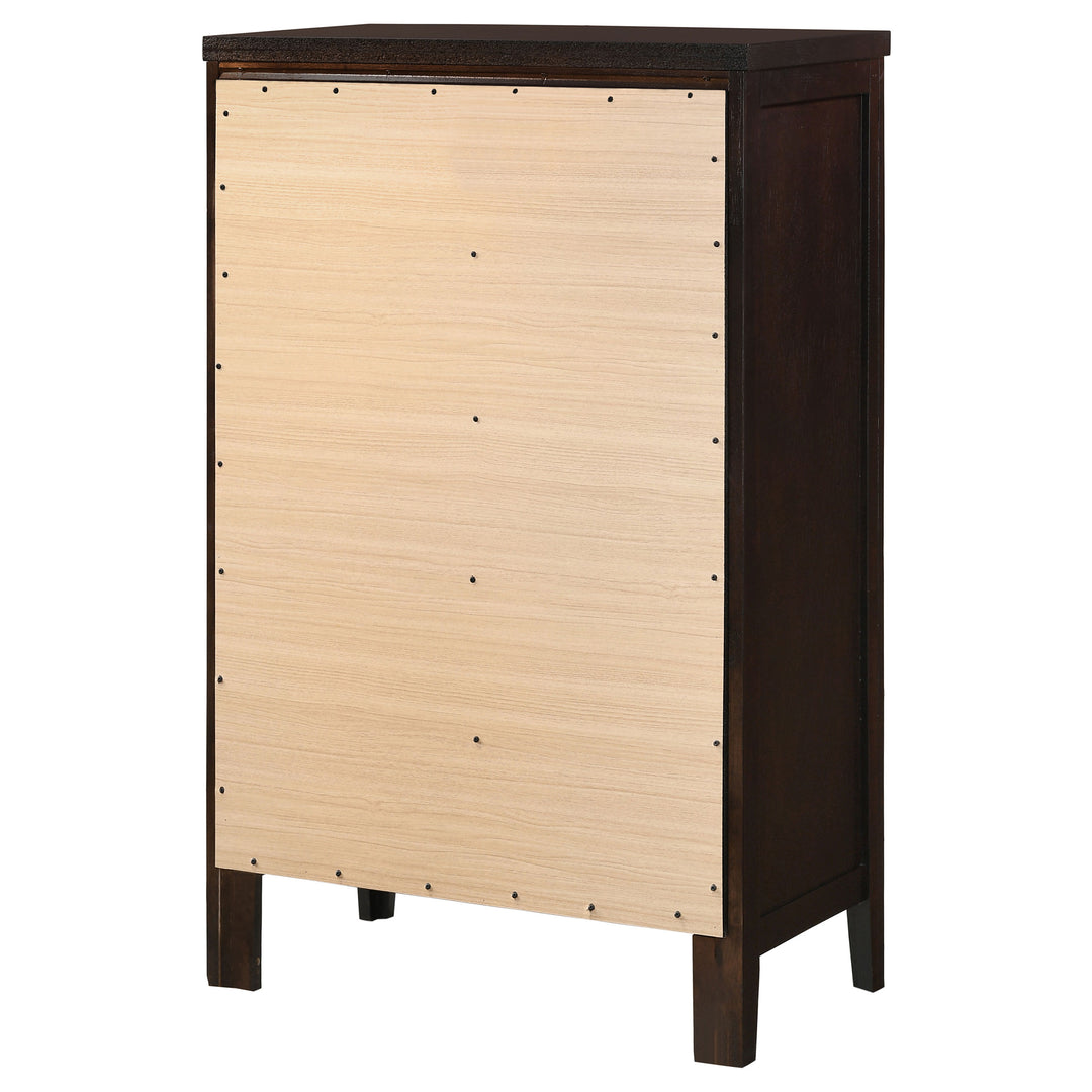 Carlton 5-drawer Bedroom Chest Cappuccino