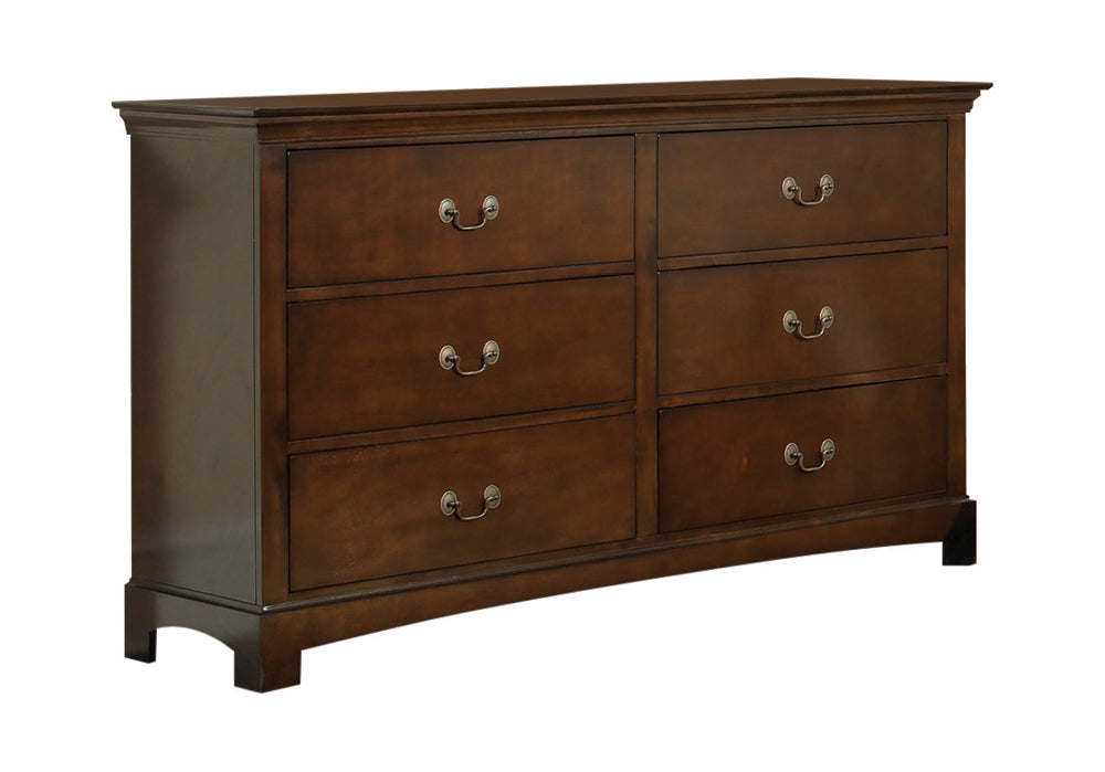 Tatiana 6-drawer Dresser Warm Brown