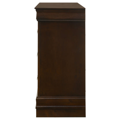 Louis Philippe 6-drawer Dresser Cappuccino