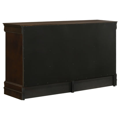 Louis Philippe 6-drawer Dresser Cappuccino