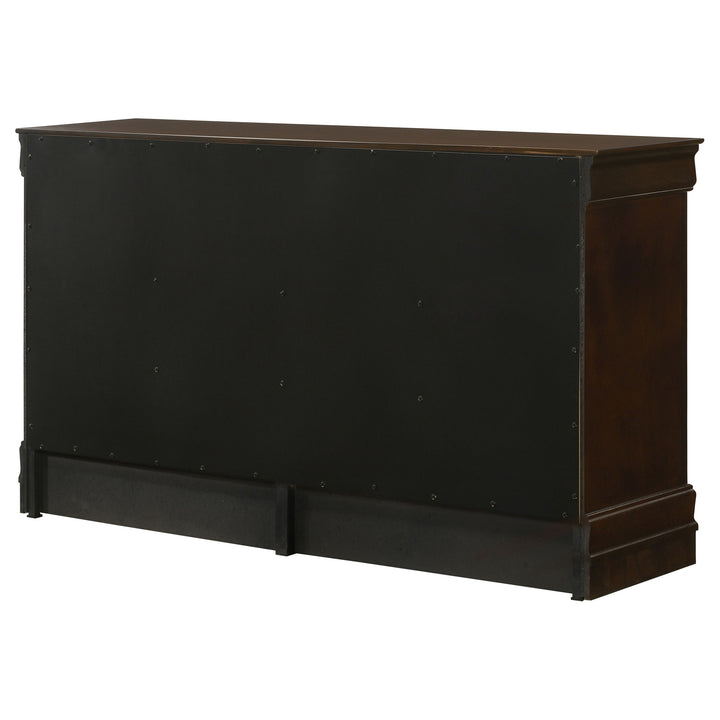 Louis Philippe 6-drawer Dresser Cappuccino