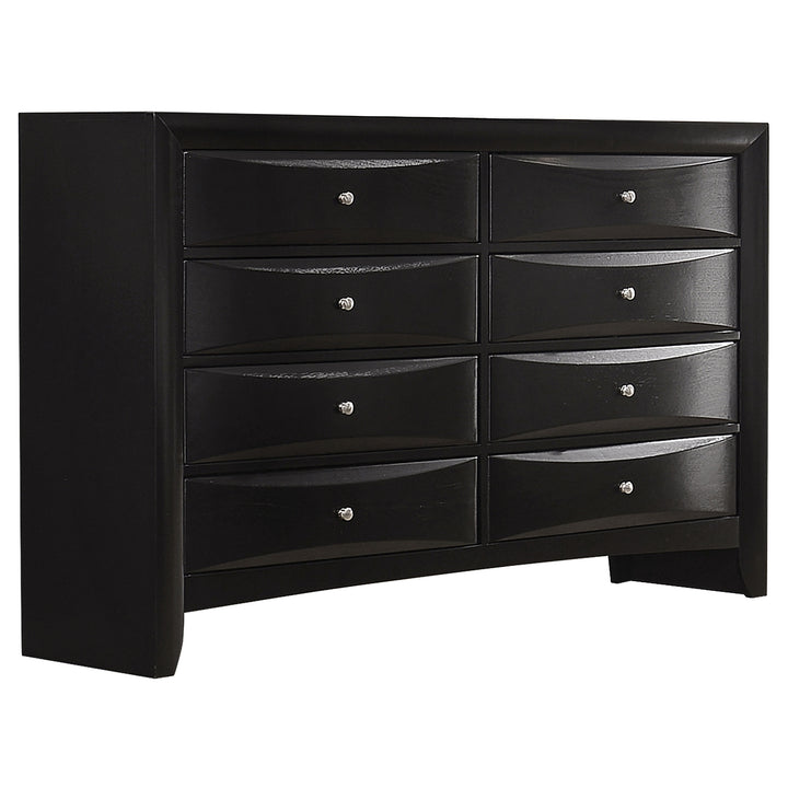 Briana Transitional Black Eastern King Four-Piece Bedroom Set