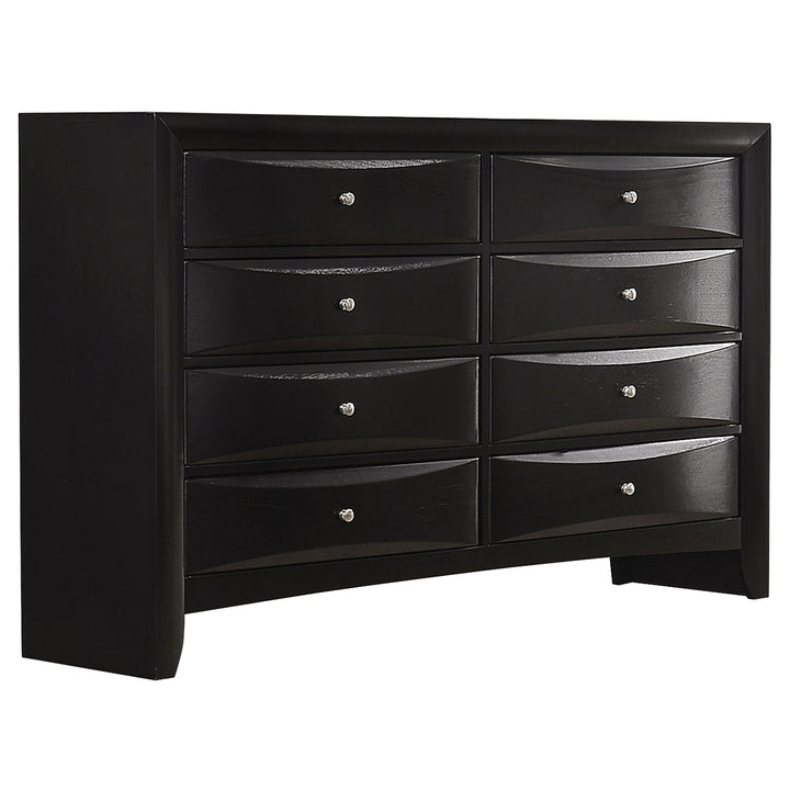 Briana Transitional Black Eastern King Five-Piece Bedroom Set