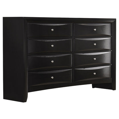 Briana Transitional Black Queen Five-Piece Bedroom Set