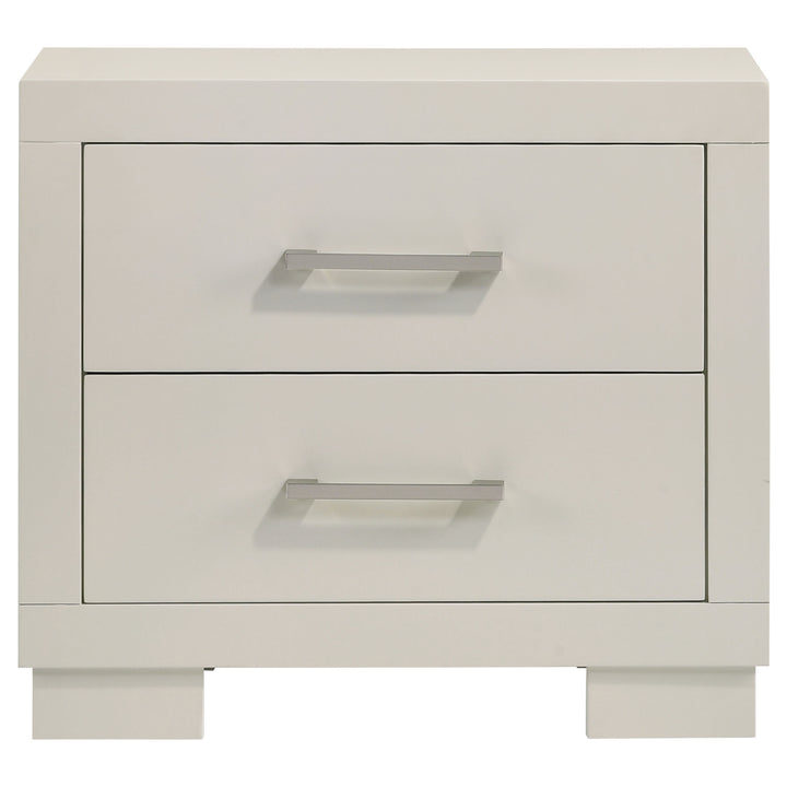 Jessica 2-drawer Nightstand Cream White