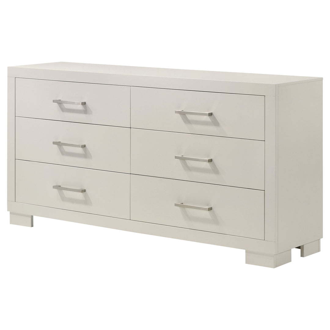 Jessica 6-drawer Dresser Cream White