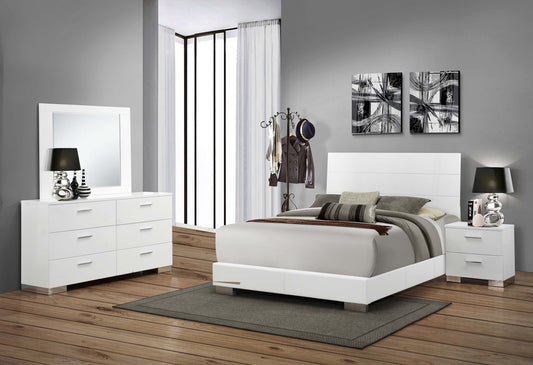 Felicity Contemporary White Queen Four-Piece Set