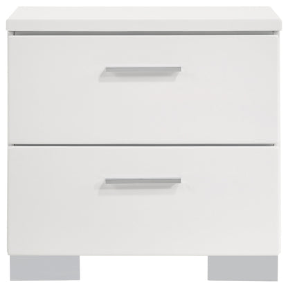 Felicity Contemporary Two-Drawer Nightstand