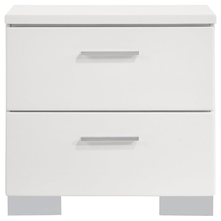 Felicity Contemporary Two-Drawer Nightstand