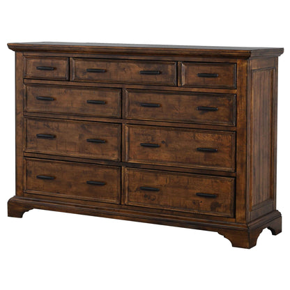 Elk Grove 9-drawer Dresser Vintage Bourbon