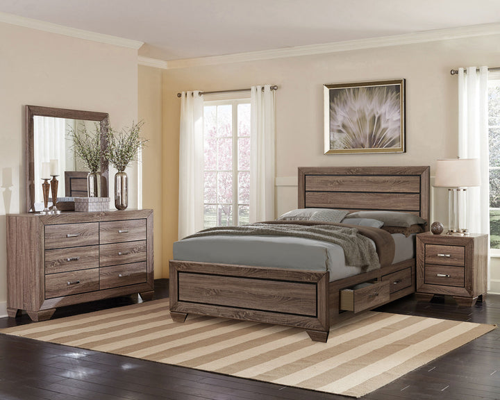 Kauffman Transitional Washed Taupe Eastern King Four-Piece Set