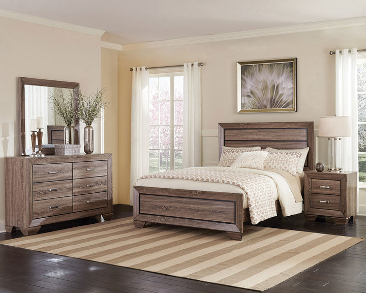 Kauffman Transitional Washed Taupe Eastern King Four-Piece Set