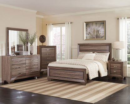 Kauffman Transitional Washed Taupe California King Five-Piece Set