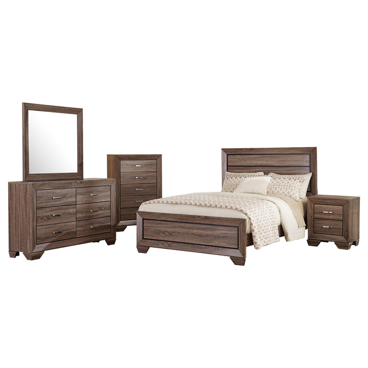 Kauffman Transitional Washed Taupe California King Five-Piece Set