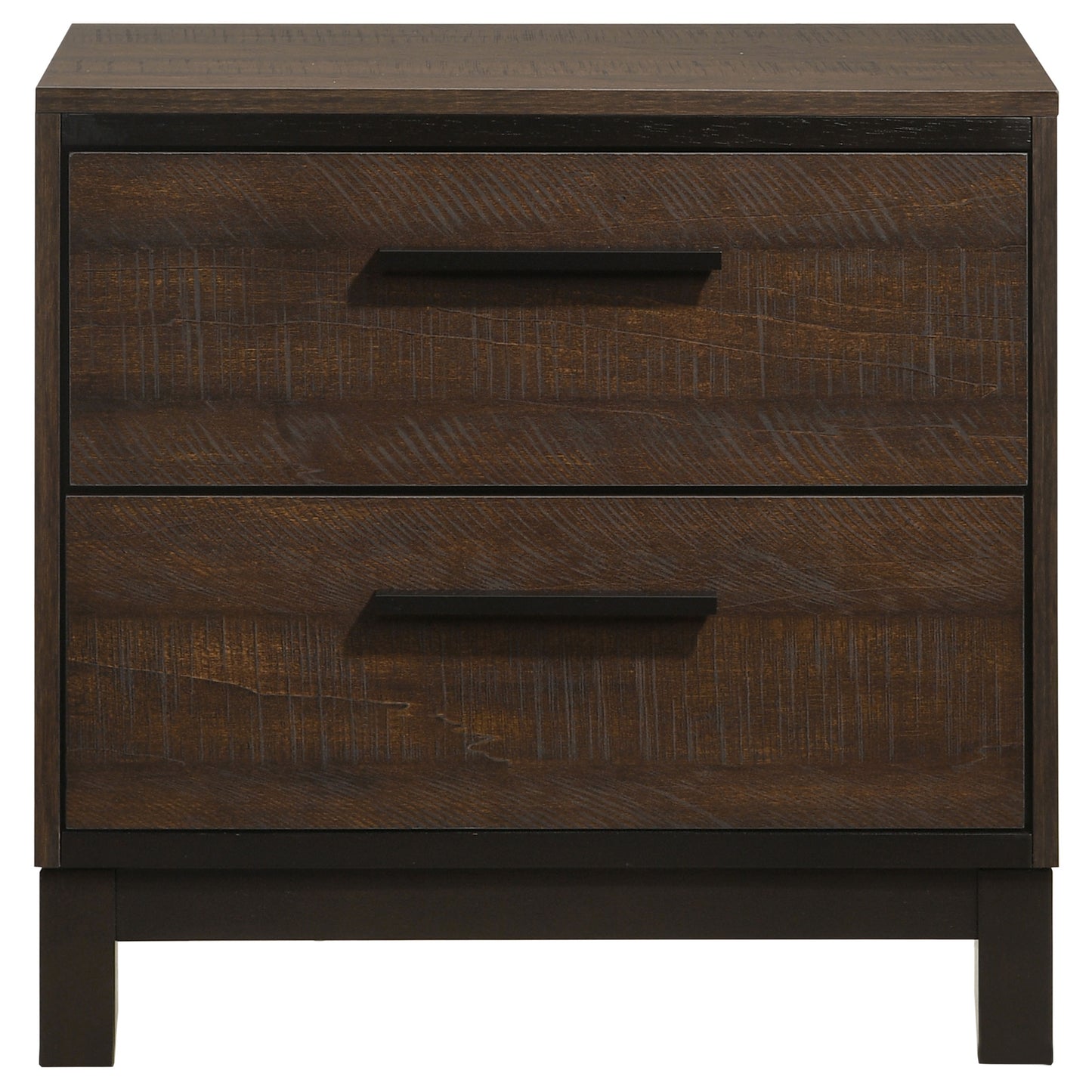 Edmonton 2-drawer Nightstand Rustic Tobacco