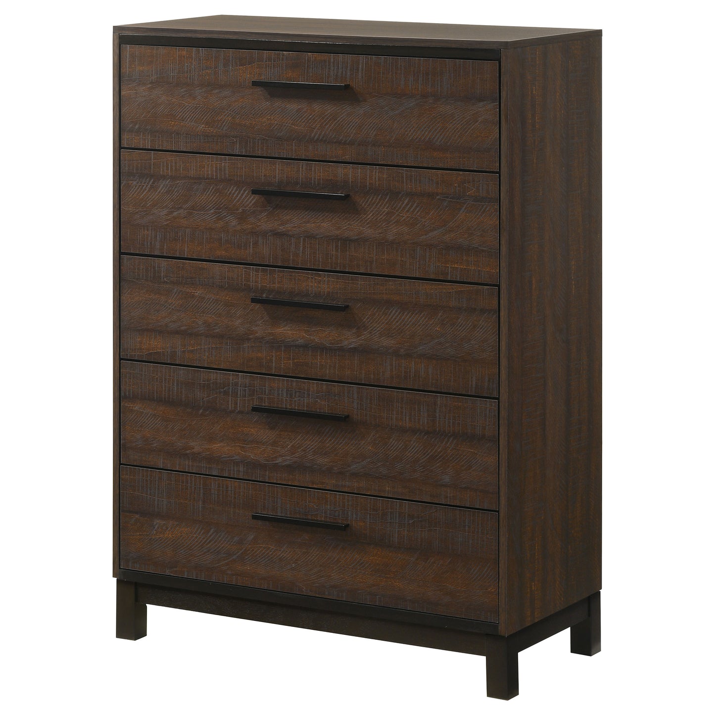 Edmonton 5-drawer Bedroom Chest Rustic Tobacco