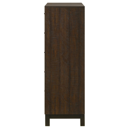 Edmonton 5-drawer Bedroom Chest Rustic Tobacco