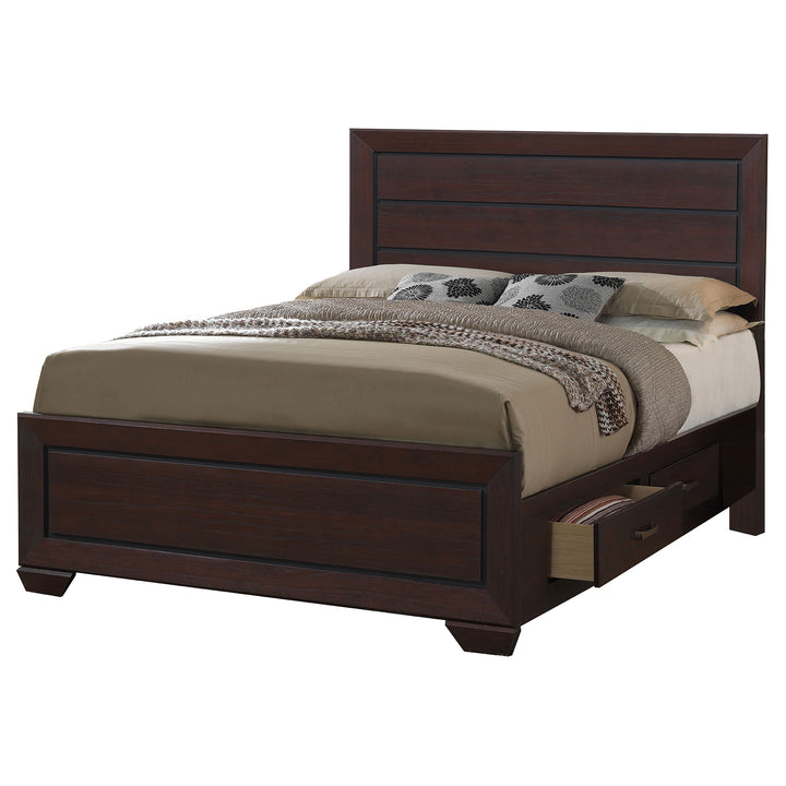 Fenbrook Transitional Dark Cocoa Eastern King Four-Piece Set