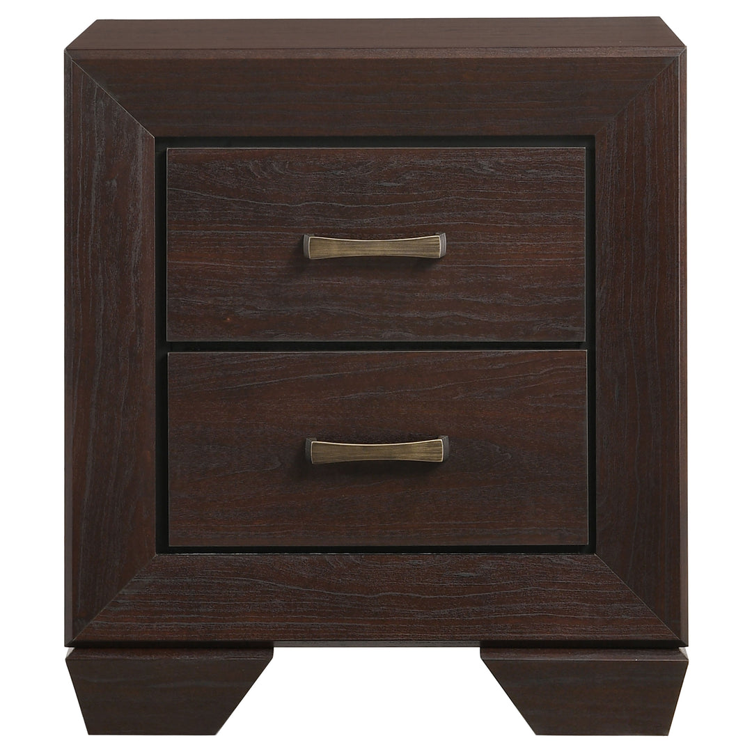 Kauffman 2-drawer Nightstand Dark Cocoa