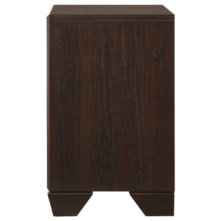 Kauffman 2-drawer Nightstand Dark Cocoa