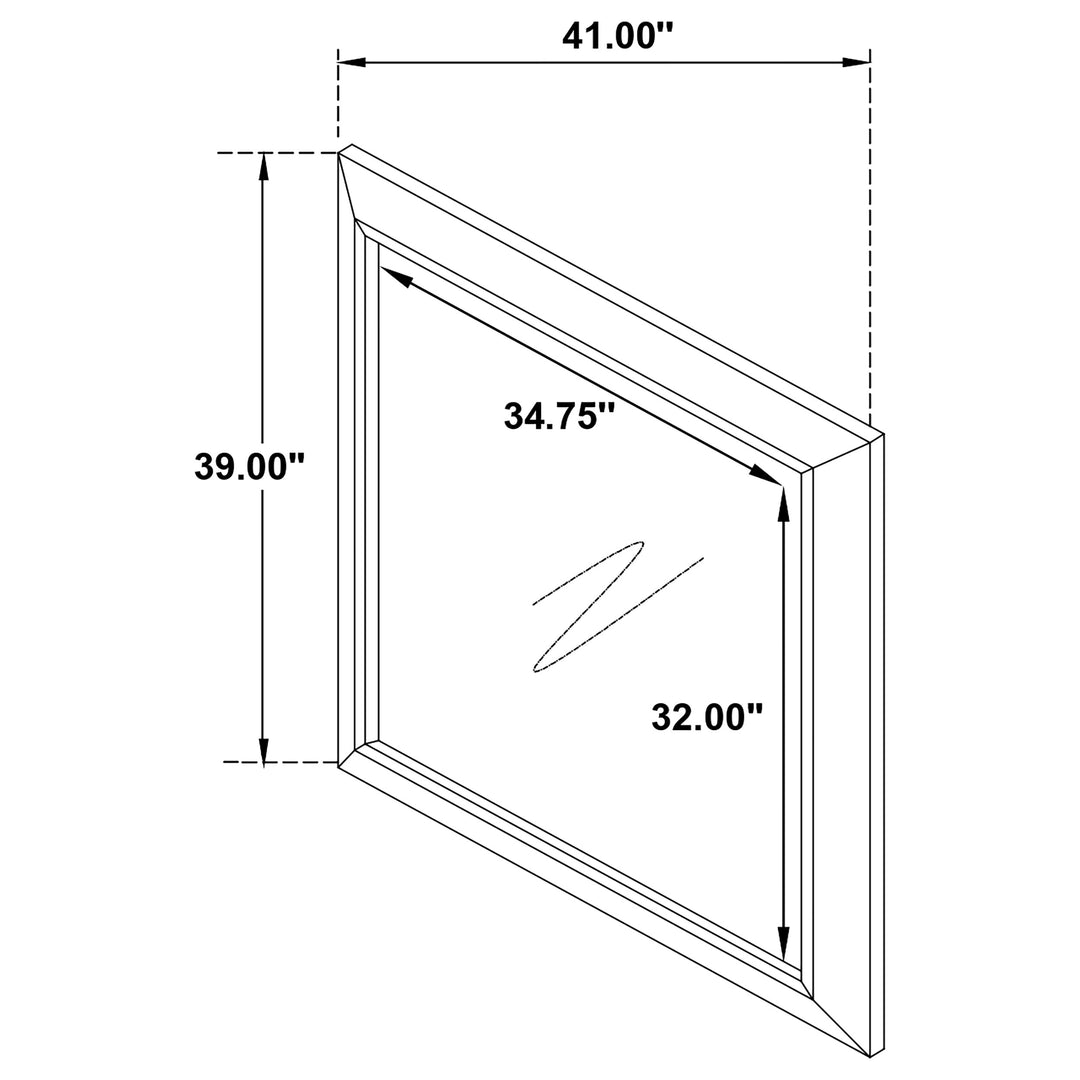 Kauffman Dresser Mirror Dark Cocoa