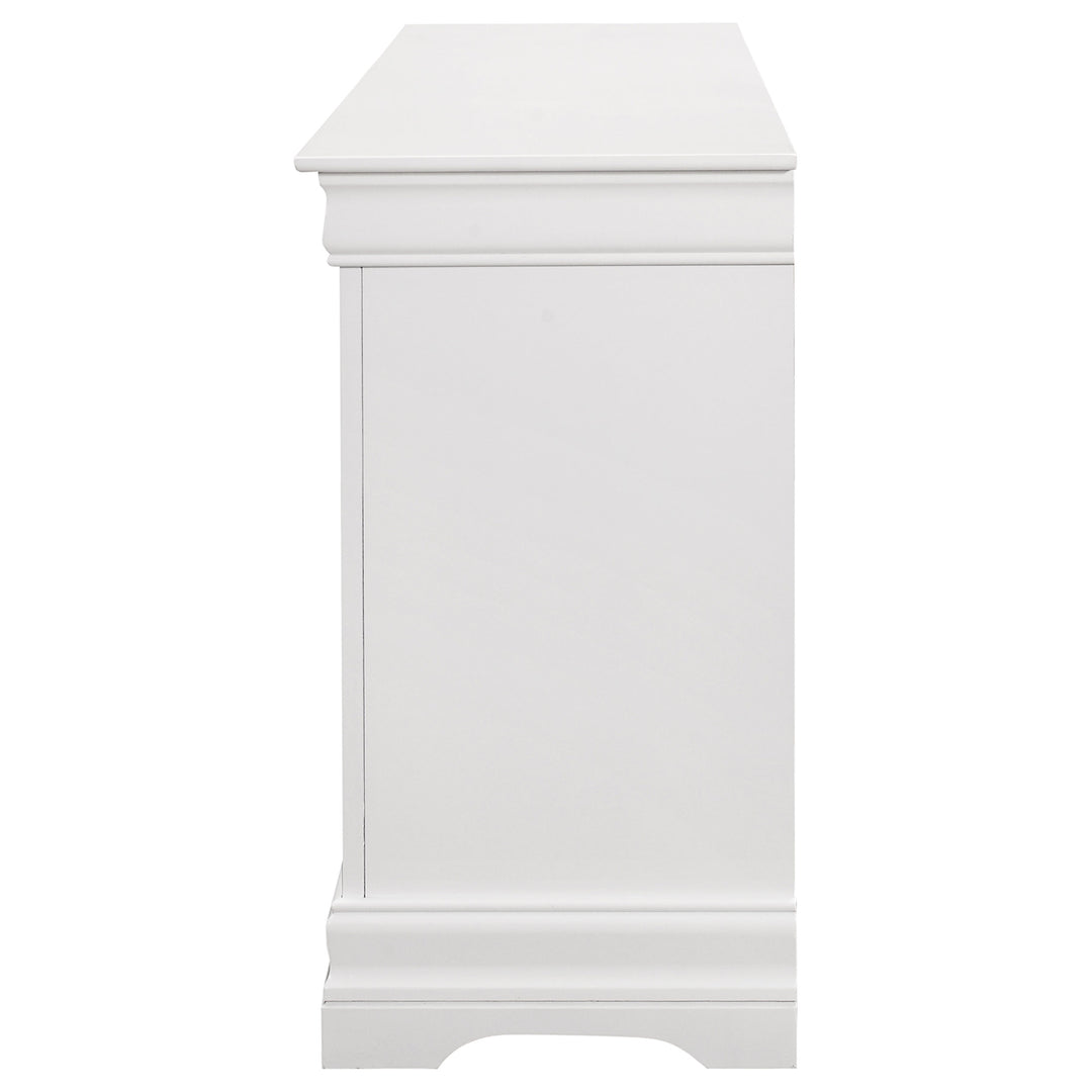 Louis Philippe 6-drawer Dresser White