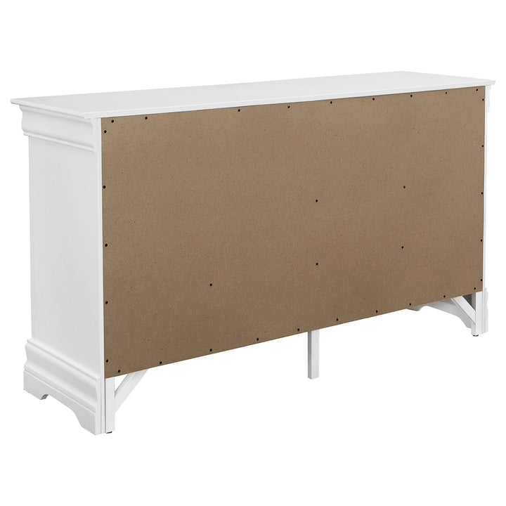 Louis Philippe 6-drawer Dresser White