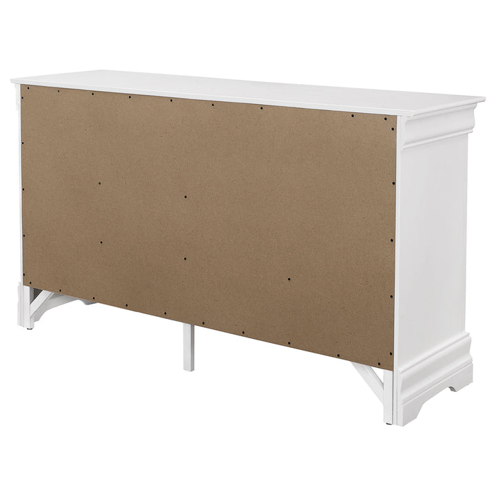 Louis Philippe 6-drawer Dresser White