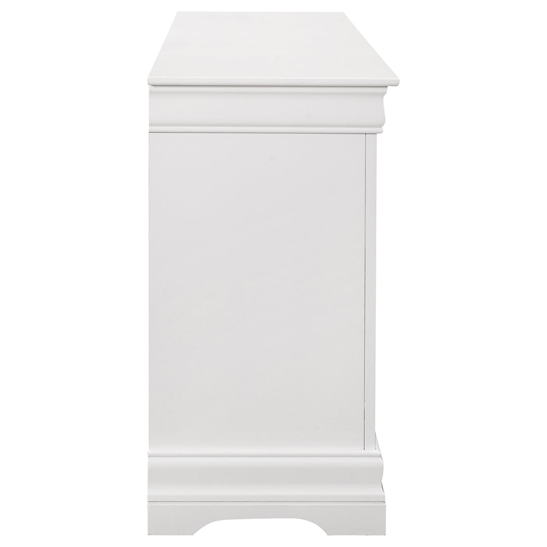 Louis Philippe 6-drawer Dresser White