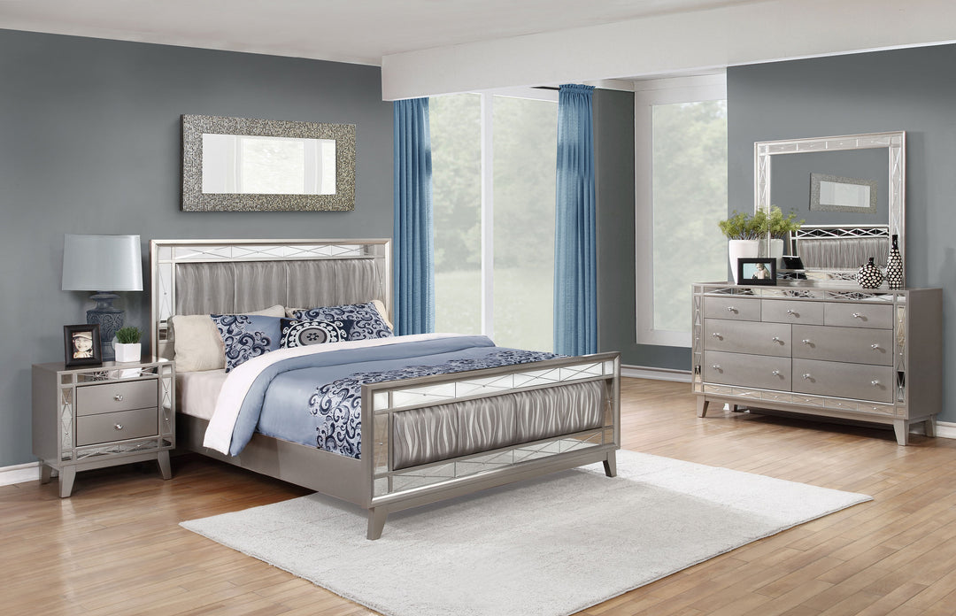 Leighton Contemporary Metallic Full Four-Piece Set