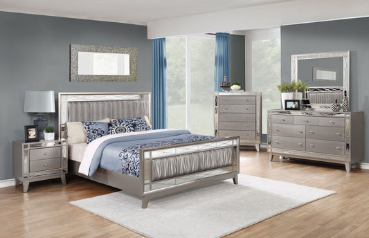 Leighton Contemporary Metallic Full Five-Piece Set