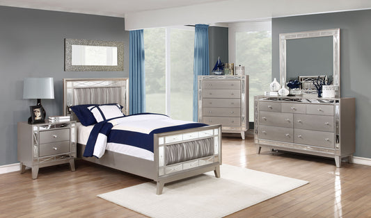 Leighton Contemporary Metallic Twin Five-Piece Set