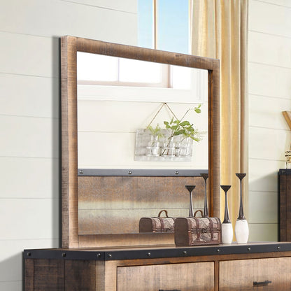 Sembene Dresser Mirror Distressed Multi-Color