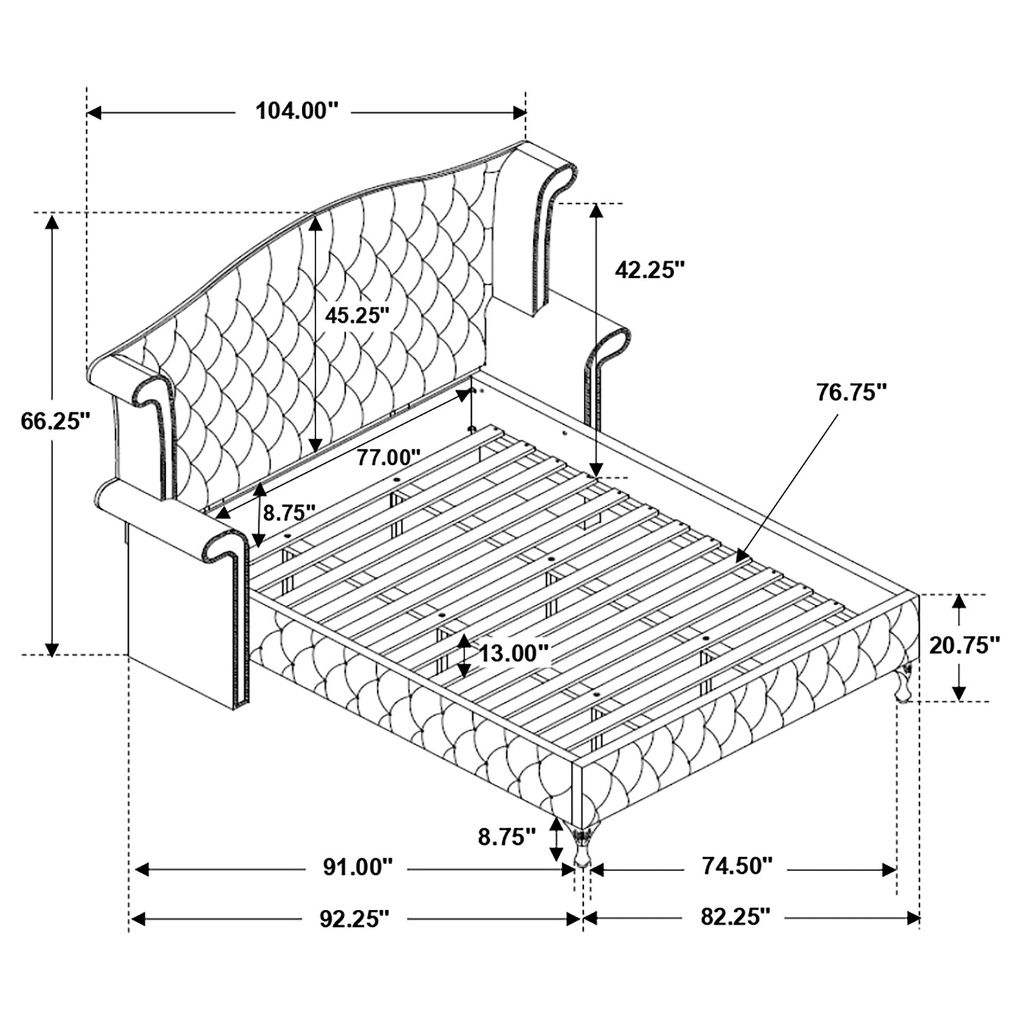 Deanna 4-piece California King Bedroom Set Grey